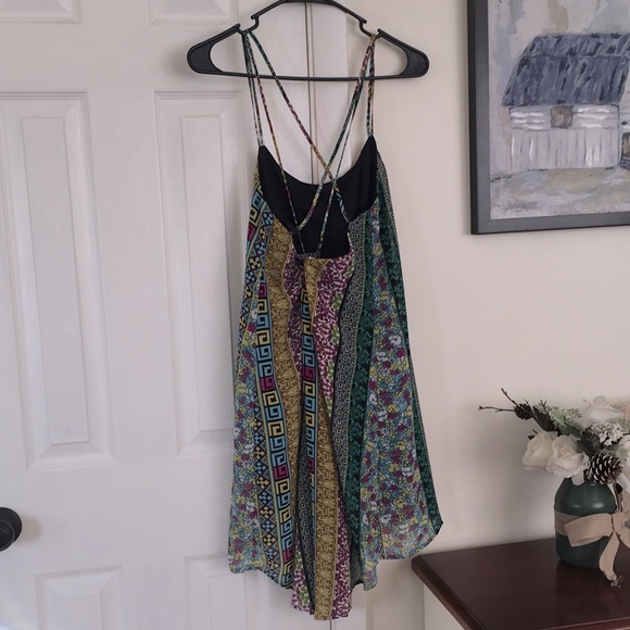 INTU Colorful Print Strappy Dress S - Picture 5 of 5
